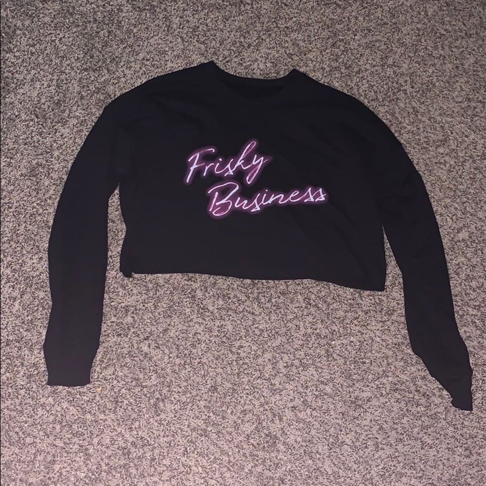 Kittenish crop sweater